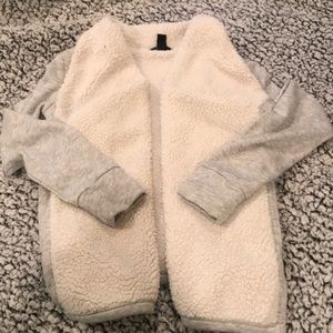 GapKids Sherpa Lined Open Sweater size M for girls